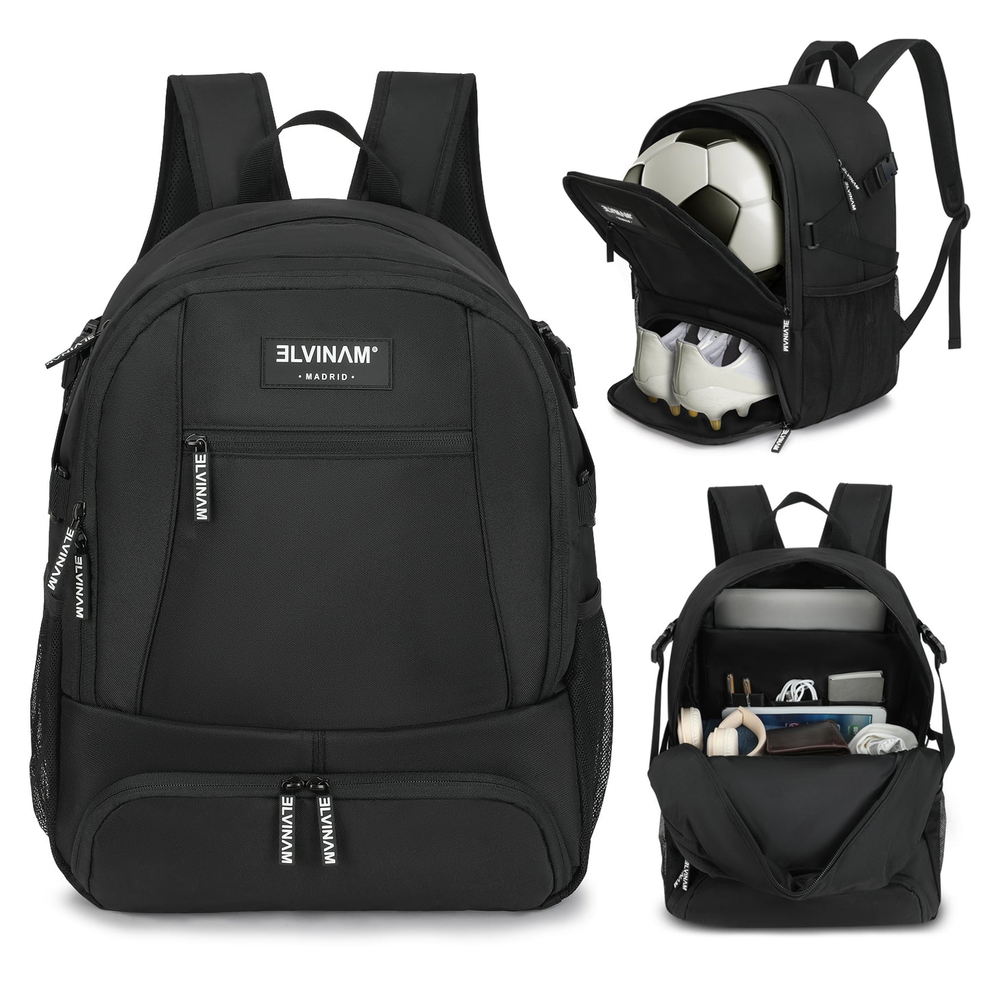ELVINAM® Large Soccer Backpack