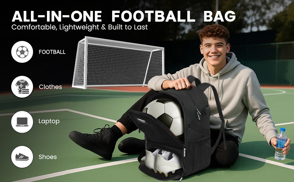 ELVINAM® Large Soccer Backpack