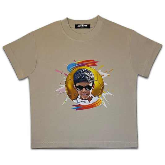 ELVINAM® Original Sha Apricot Cotton T-Shirt