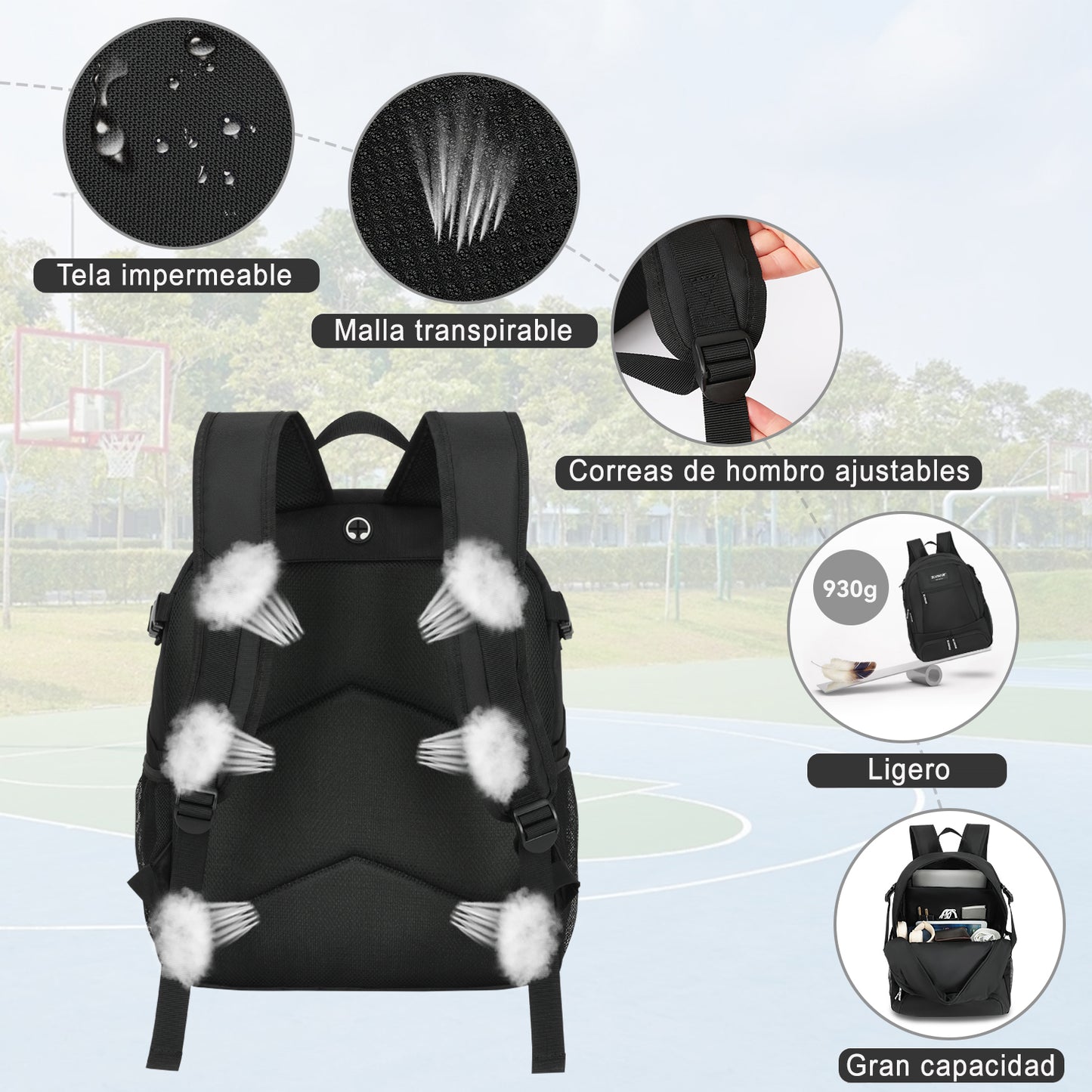 ELVINAM® Large Volleyball Backpack