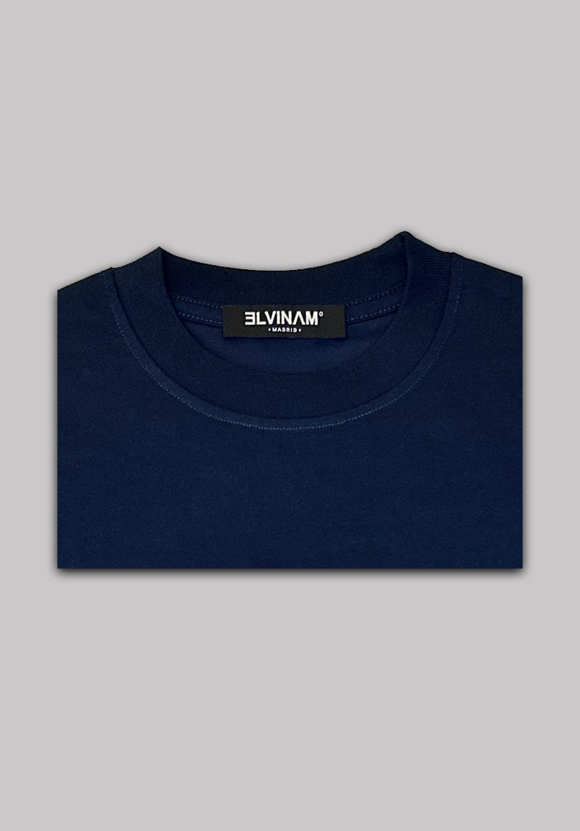 ELVINAM® Original Midnight Blue Cotton T-Shirt